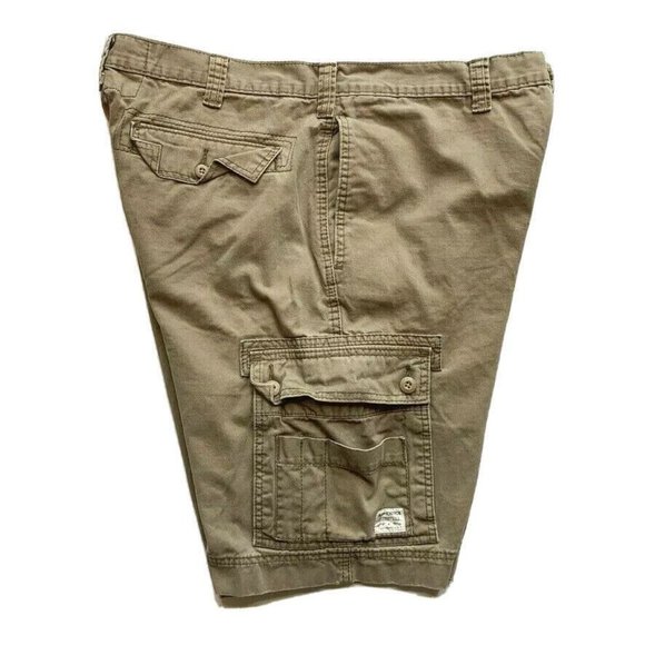 Levis Signature Cargo Shorts Men 38 Relaxed Heavyweight Y2K Khaki Outdoor Summer - Picture 3 of 12